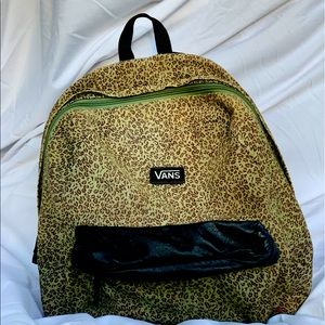 Vans Off The Wall Deana II Green Leopard Backpack